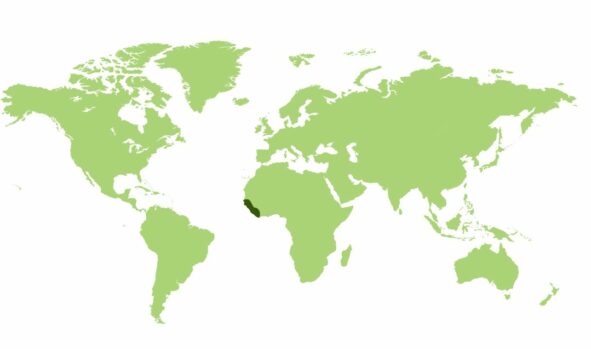 Turako zielony  - Obszar występowania